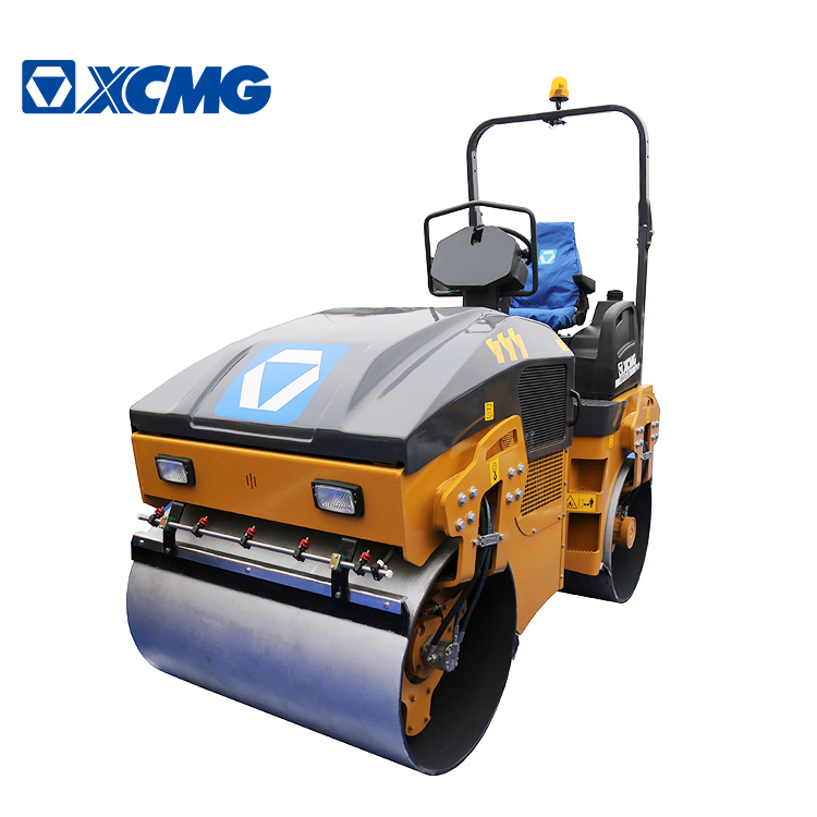 XCMG 4 ton Light double drum vibratory roller earth compactor machine XMR403 small road roller price